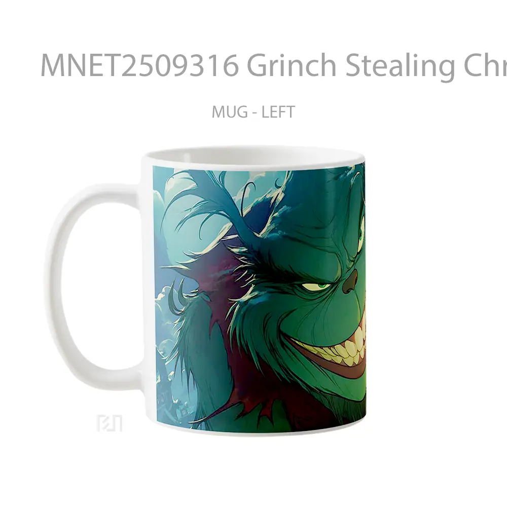 Grinch Stealing Christmas Lights Mug MNET2509316 - All-side / Desain