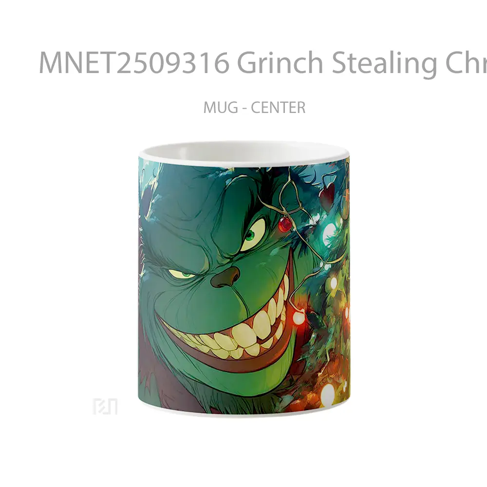 Grinch Stealing Christmas Lights Mug MNET2509316 - All-side / Desain