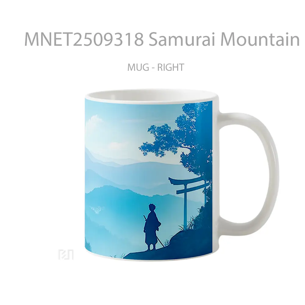 Samurai Mountain Silhouette Mug MNET2509318