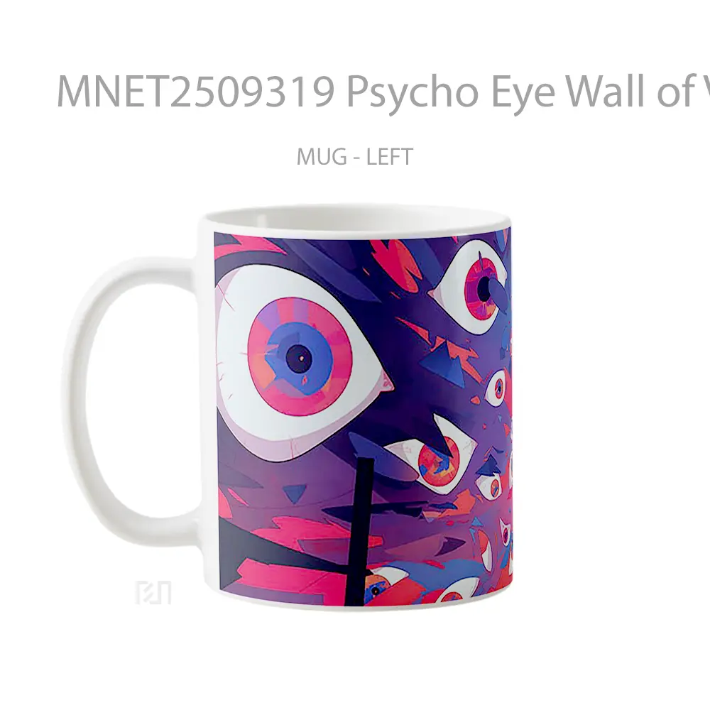 Psycho Eye Wall Of Vision Mug MNET2509319 - All-side / Desain