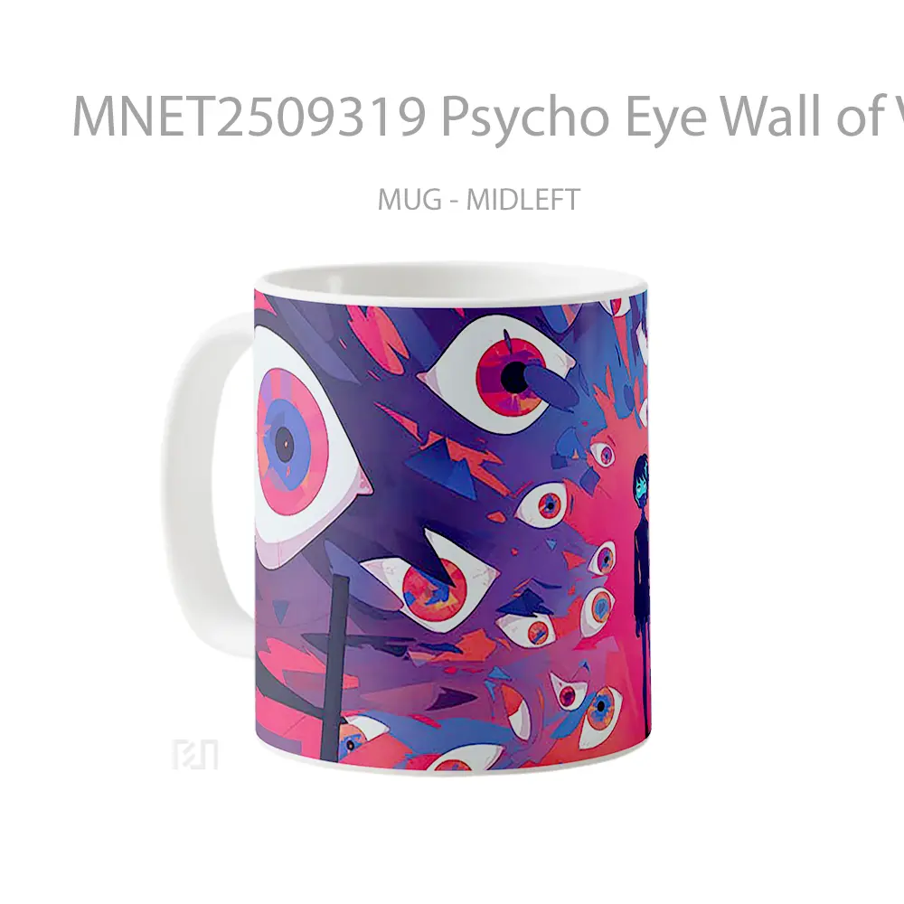 Psycho Eye Wall Of Vision Mug MNET2509319 - All-side / Desain