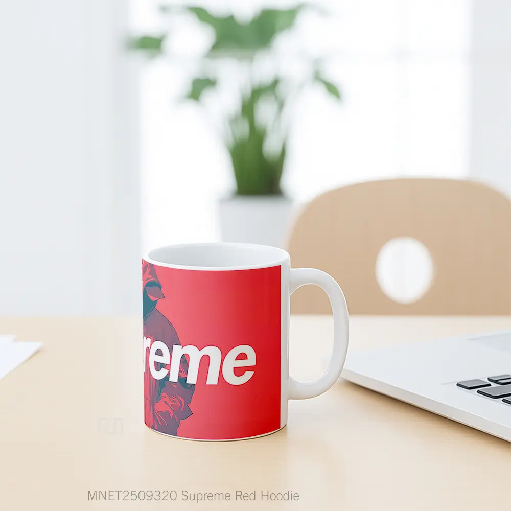 Supreme Red Hoodie Mug MNET2509320 - All-side / Desain