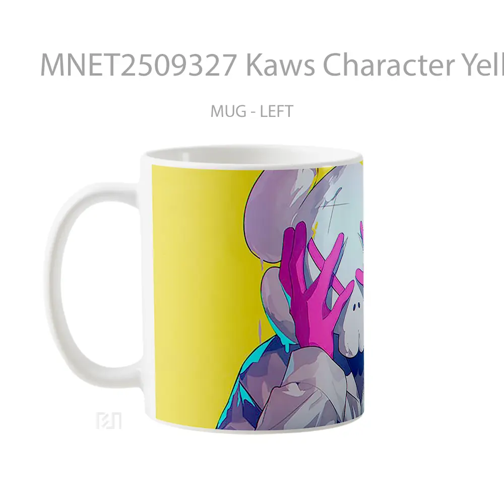 Kaws Character Yellow Mug MNET2509327 - All-side / Desain