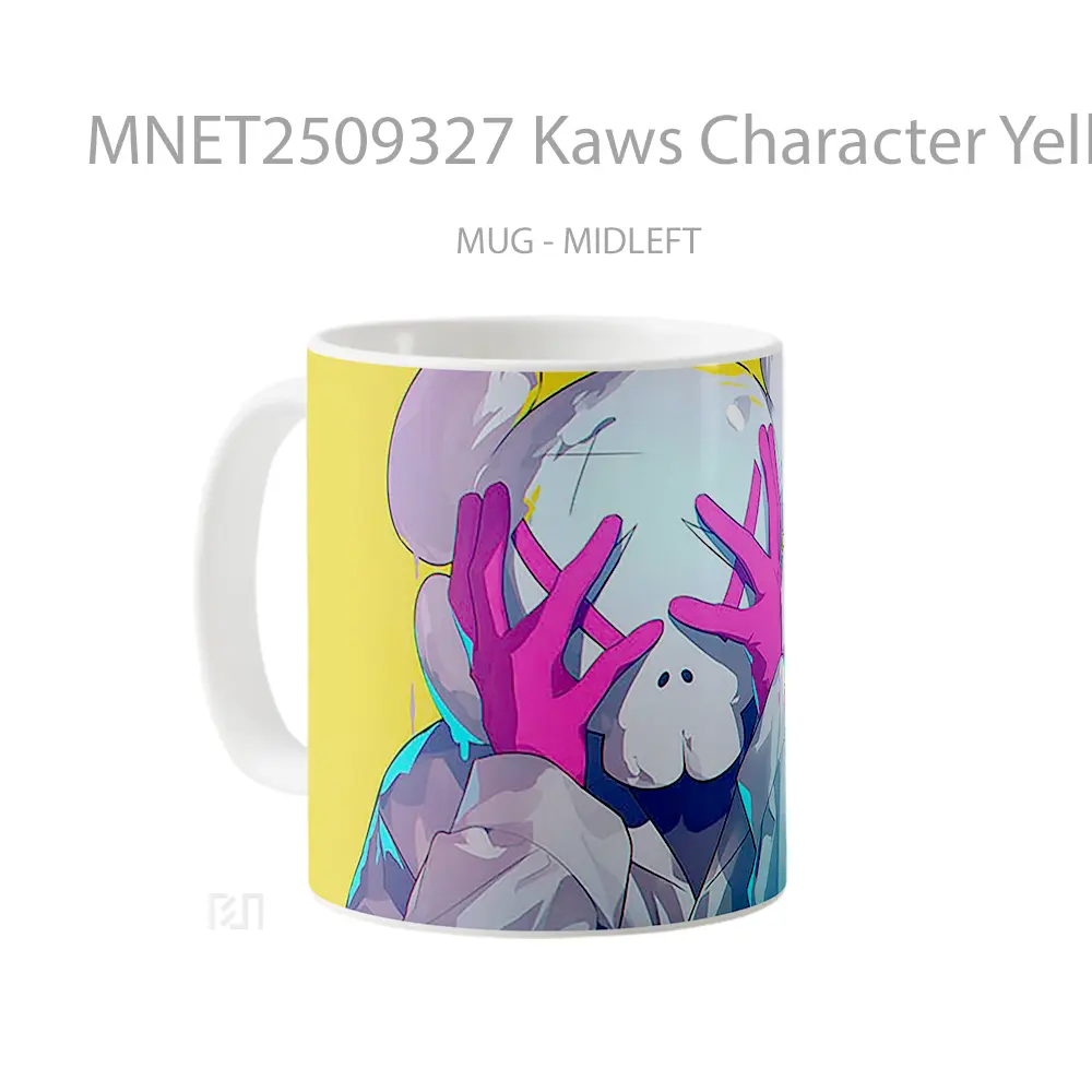 Kaws Character Yellow Mug MNET2509327 - All-side / Desain