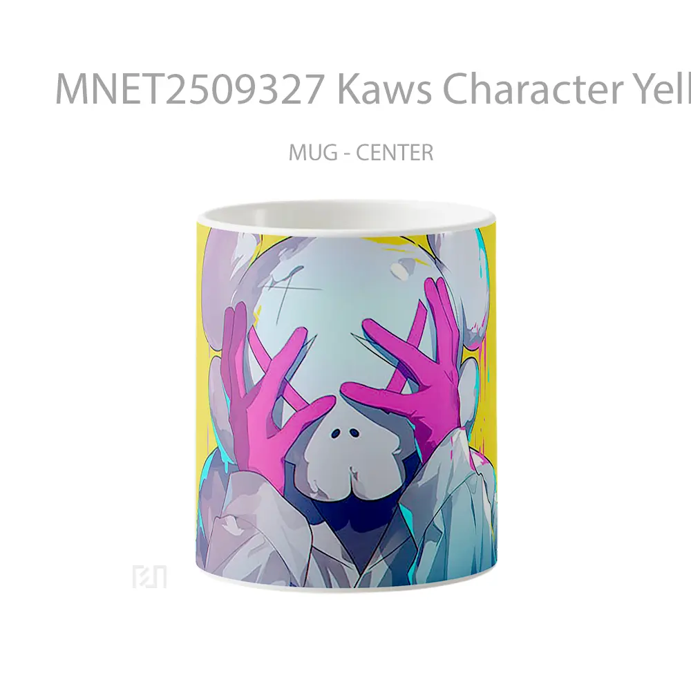 Kaws Character Yellow Mug MNET2509327 - All-side / Desain