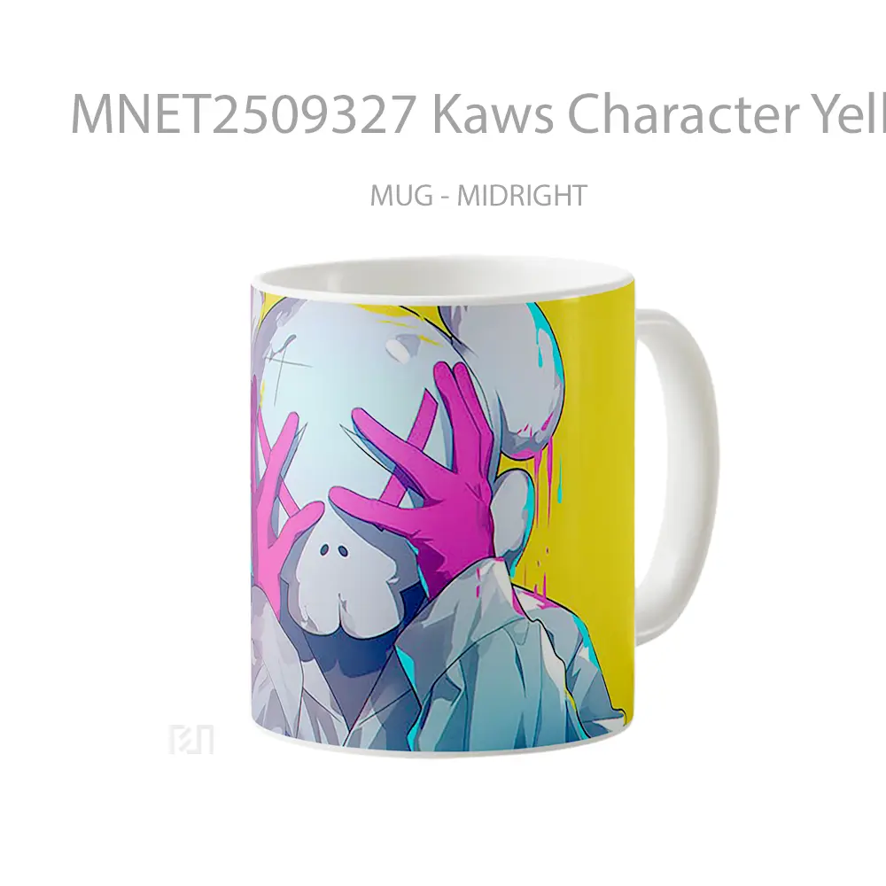 Kaws Character Yellow Mug MNET2509327 - All-side / Desain