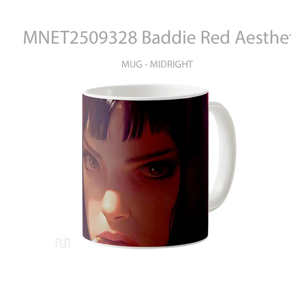 Baddie Red Aesthetic Mug MNET2509328 - All-side / Desain
