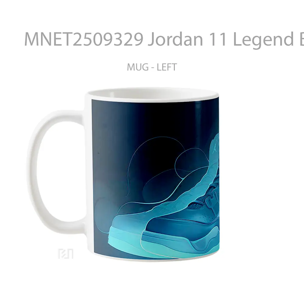 Jordan 11 Legend Blue Sneakers Mug MNET2509329 - All-side / Desain