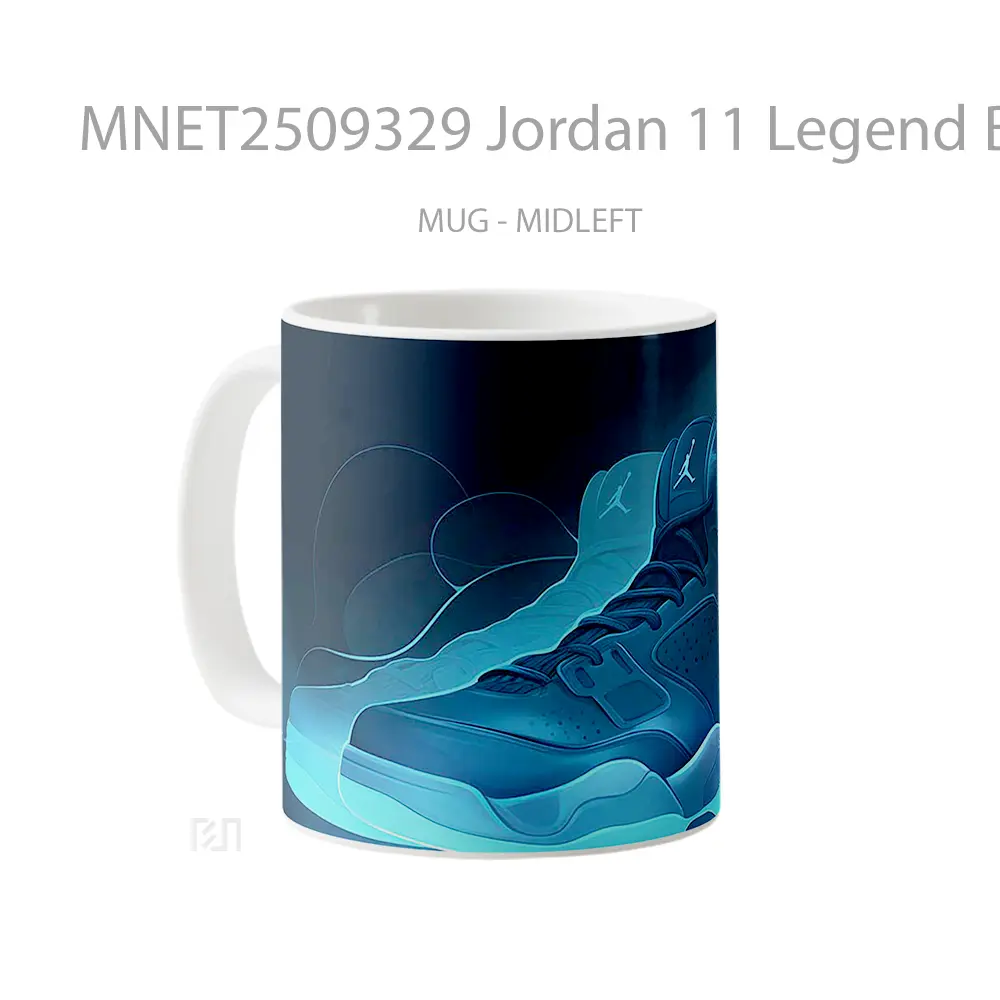 Jordan 11 Legend Blue Sneakers Mug MNET2509329 - All-side / Desain