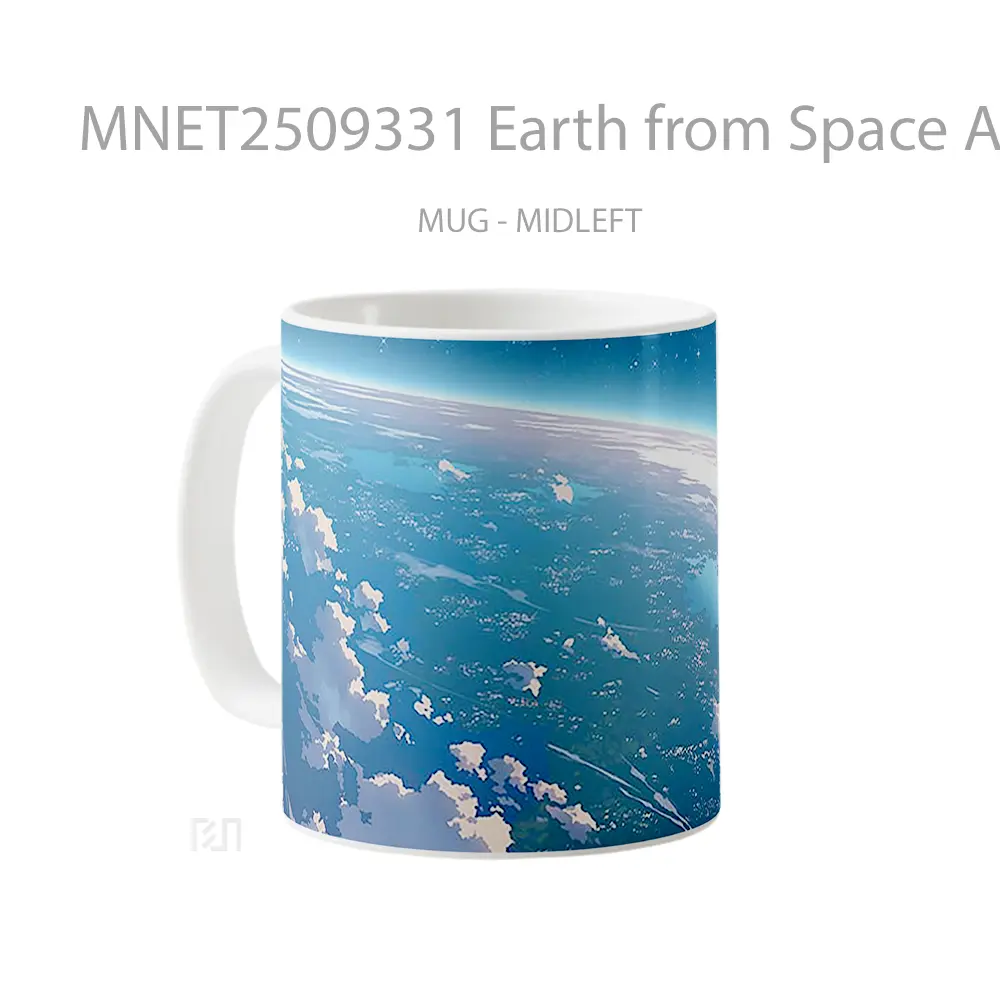Earth From Space Anime View Mug MNET2509331 - All-side / Desain