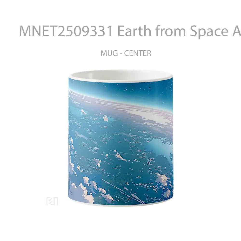 Earth From Space Anime View Mug MNET2509331 - All-side / Desain