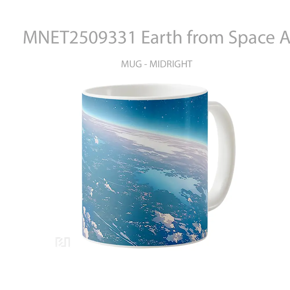 Earth From Space Anime View Mug MNET2509331 - All-side / Desain