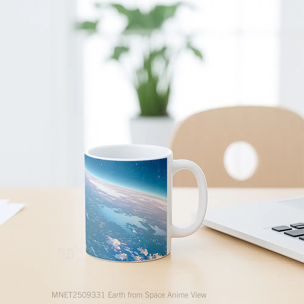 Earth From Space Anime View Mug MNET2509331 - All-side / Desain