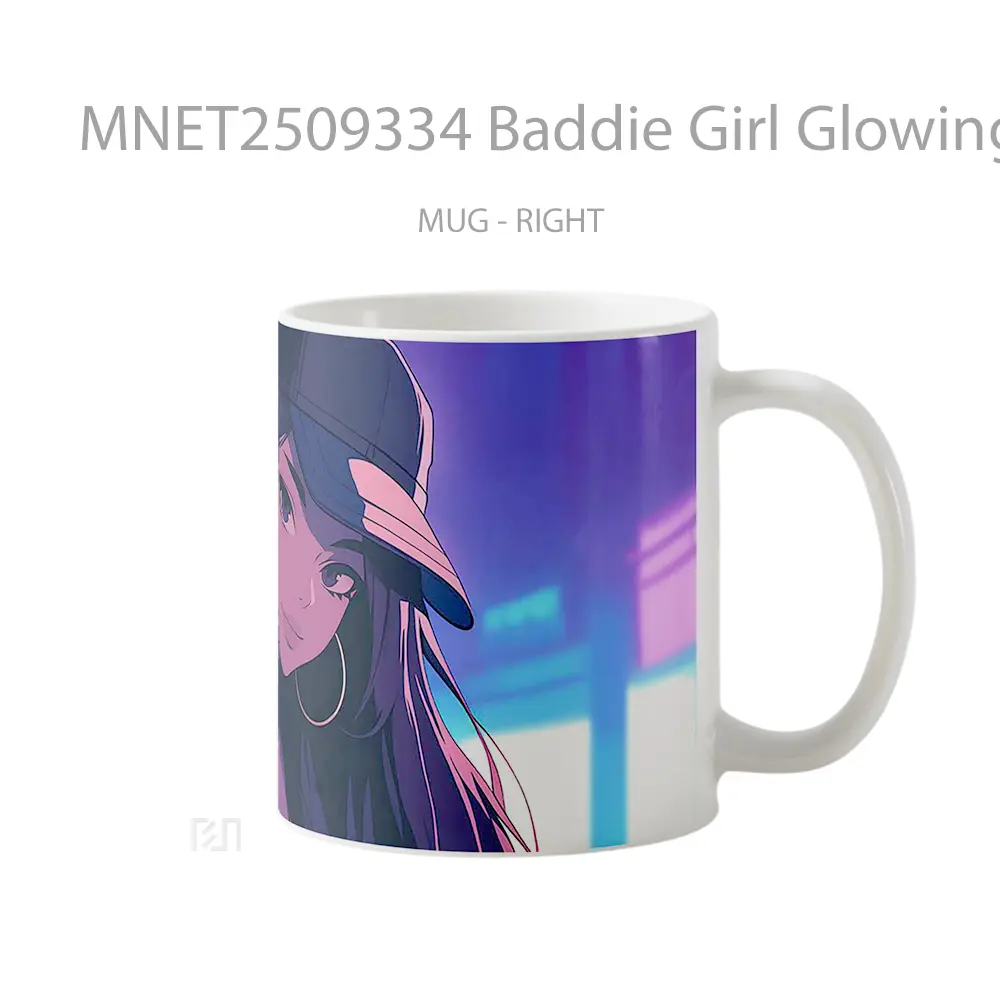 Baddie Girl Glowing City Lights Mug MNET2509334