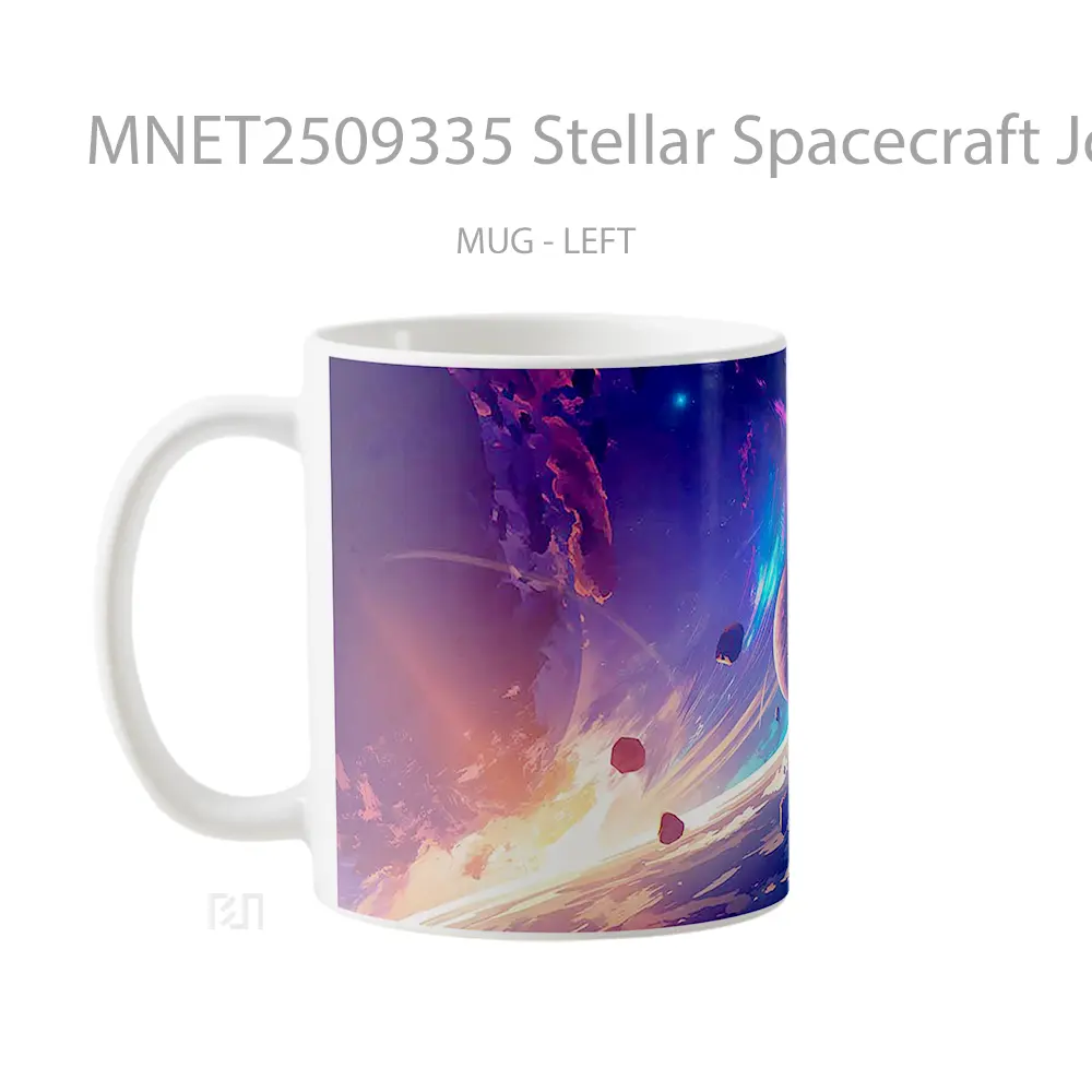 Stellar Spacecraft Journey Galaxy Scene Mug MNET2509335 - All-side / Desain