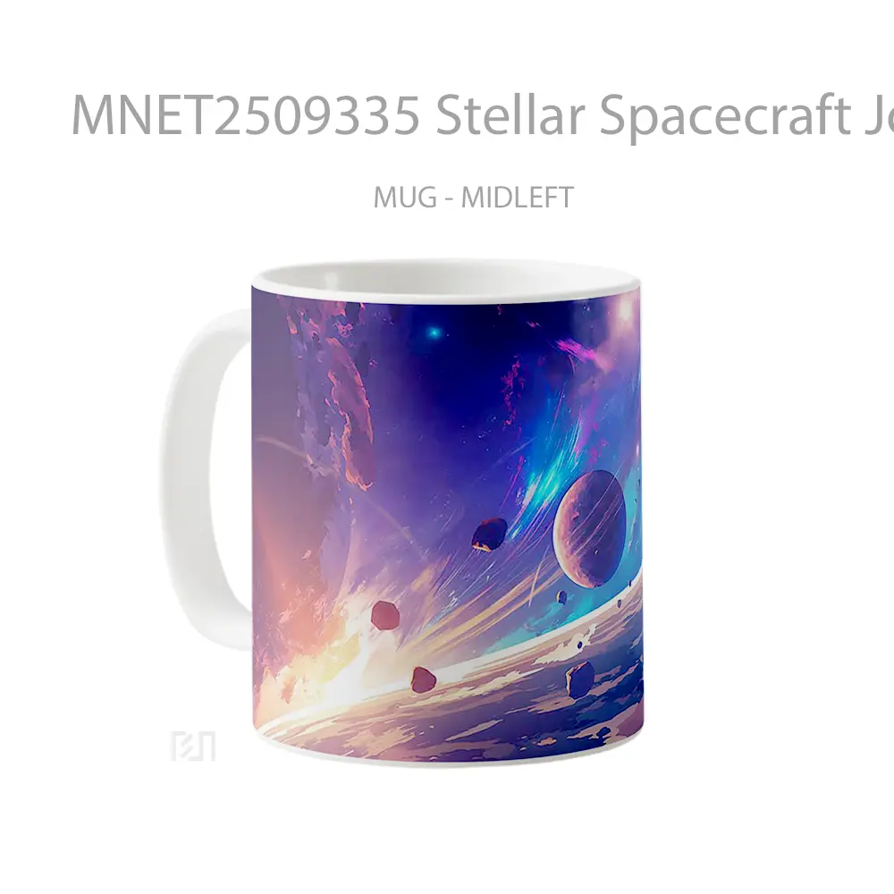 Stellar Spacecraft Journey Galaxy Scene Mug MNET2509335 - All-side / Desain