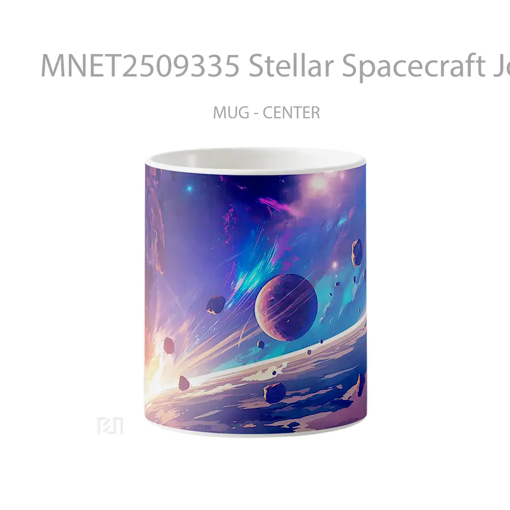 Stellar Spacecraft Journey Galaxy Scene Mug MNET2509335 - All-side / Desain