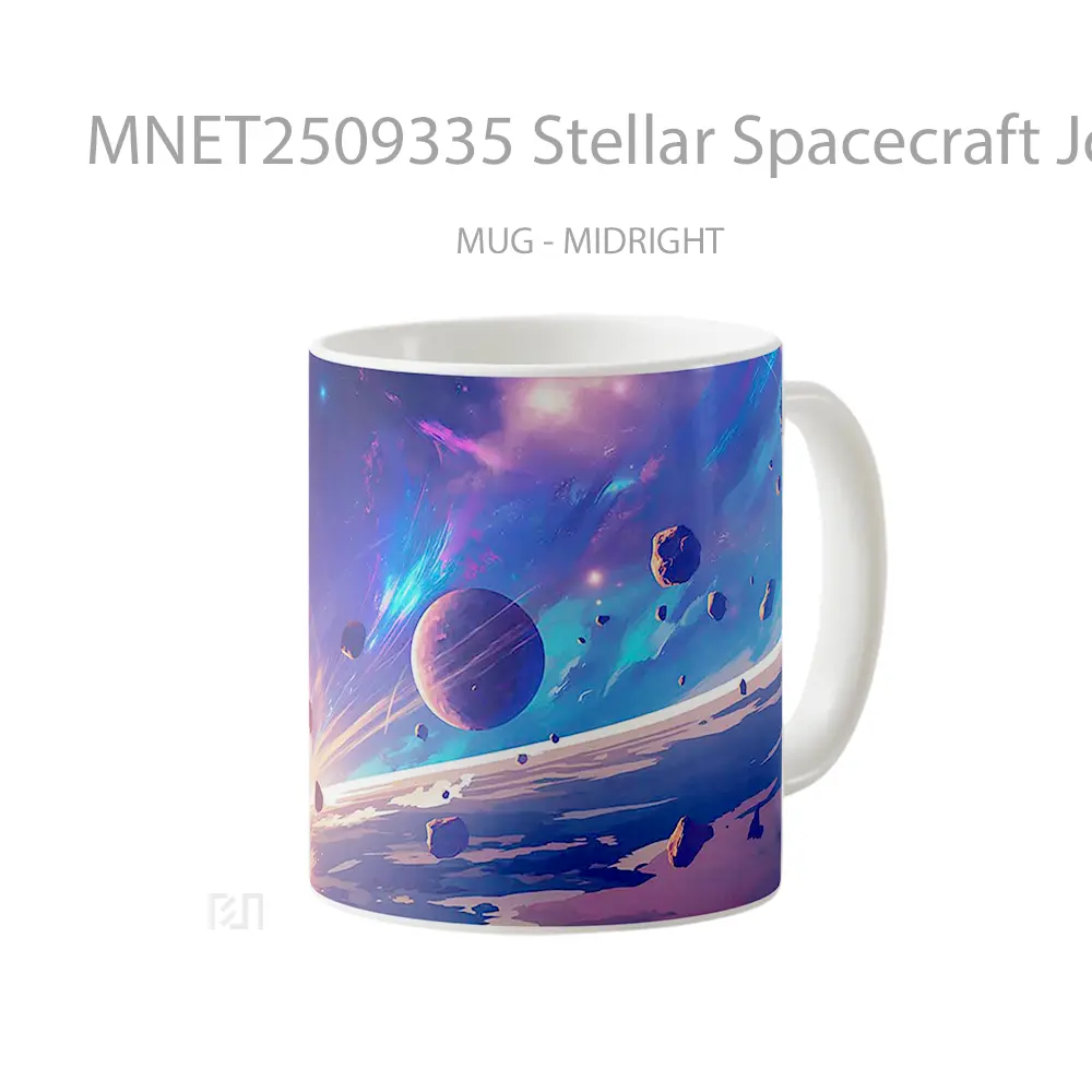 Stellar Spacecraft Journey Galaxy Scene Mug MNET2509335 - All-side / Desain