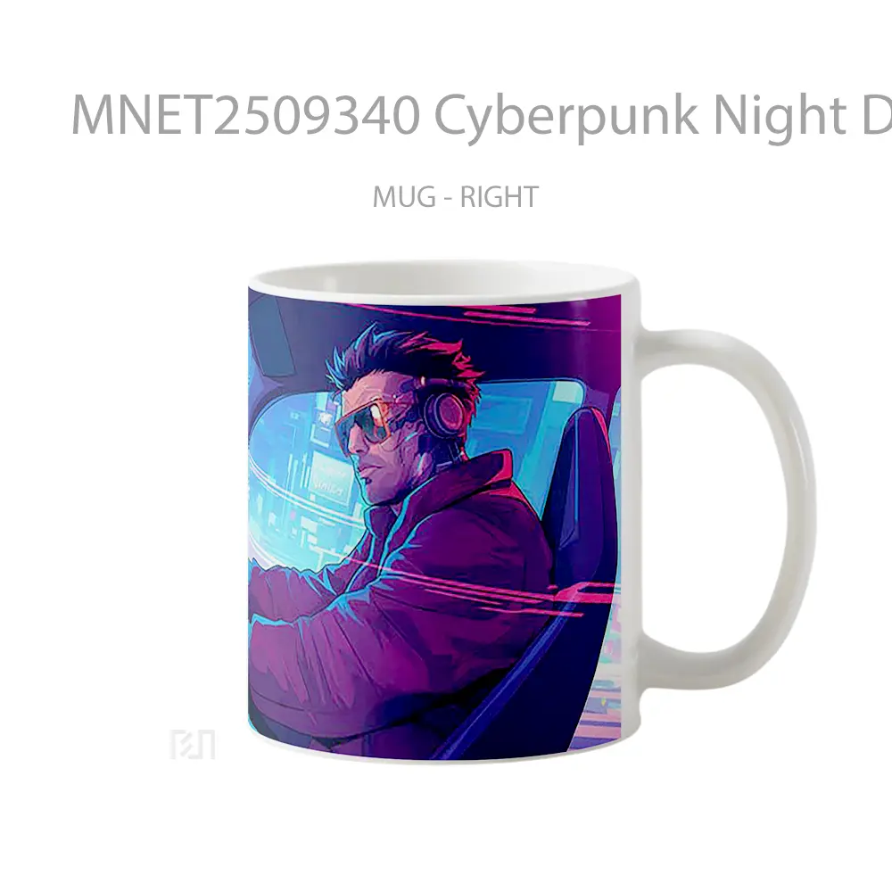 Cyberpunk Night Drive Mug MNET2509340