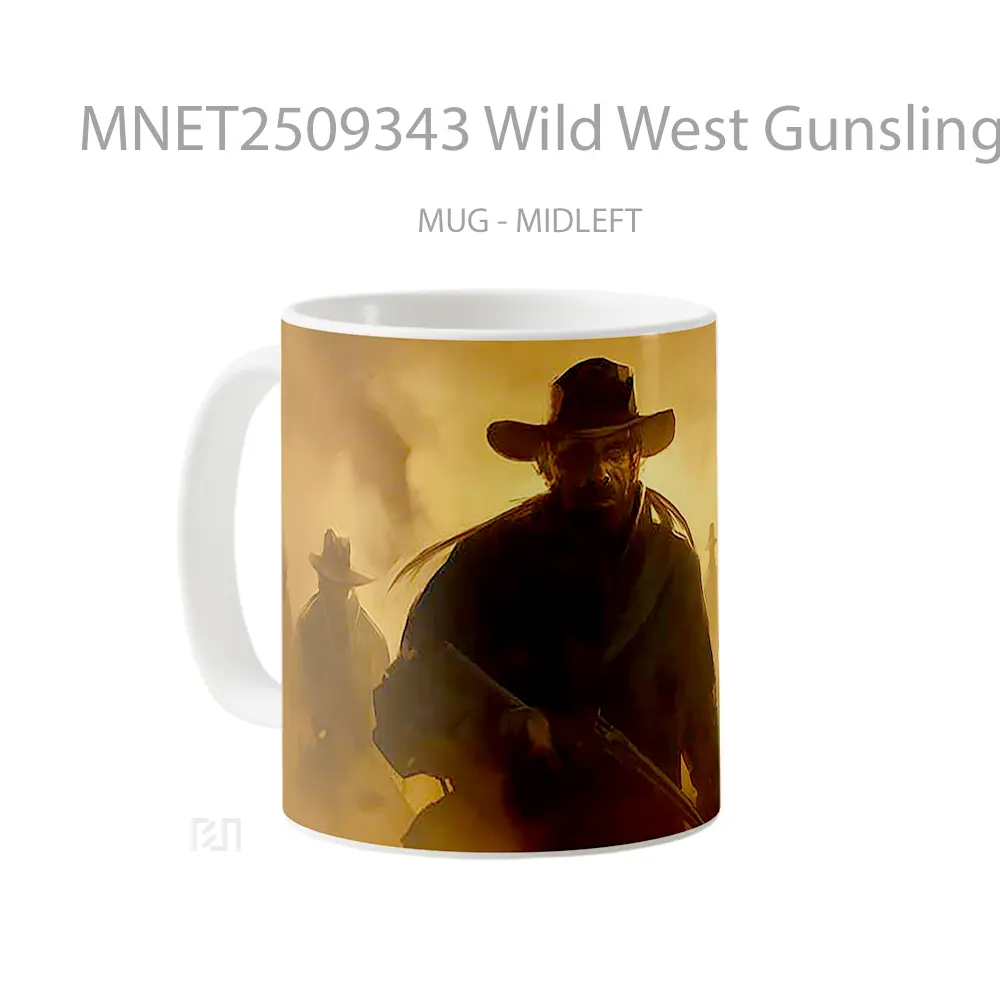 Wild West Gunslingers Dusty Scene Mug MNET2509343 - All-side / Desain