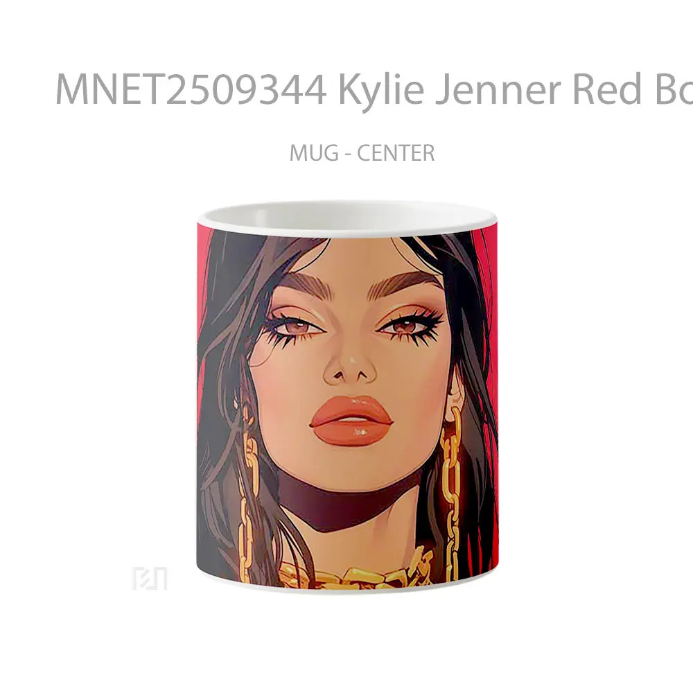 Kylie Jenner Red Bold Style Mug MNET2509344 - All-side / Desain