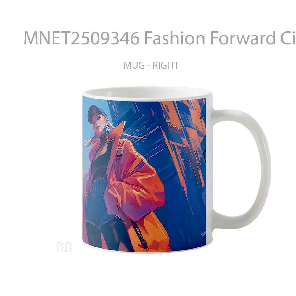 Fashion Forward Cityscape Street Style Mug MNET2509346