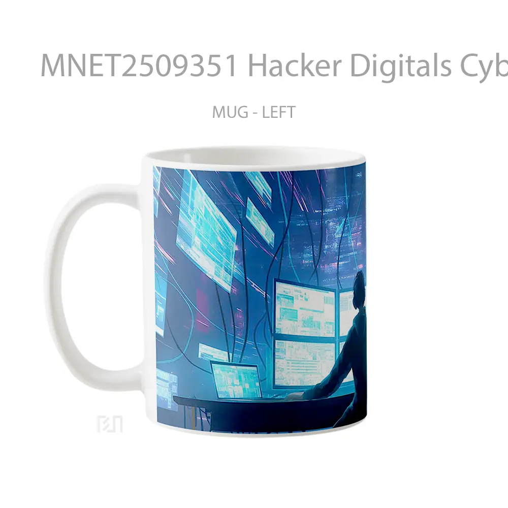 Hacker Digitals Cyberpunk Mug MNET2509351 - All-side / Desain