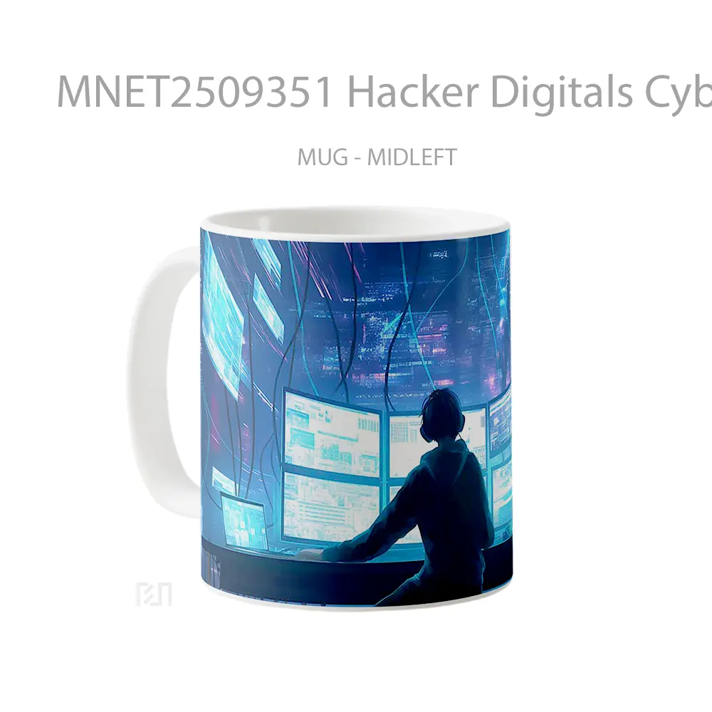 Hacker Digitals Cyberpunk Mug MNET2509351 - All-side / Desain