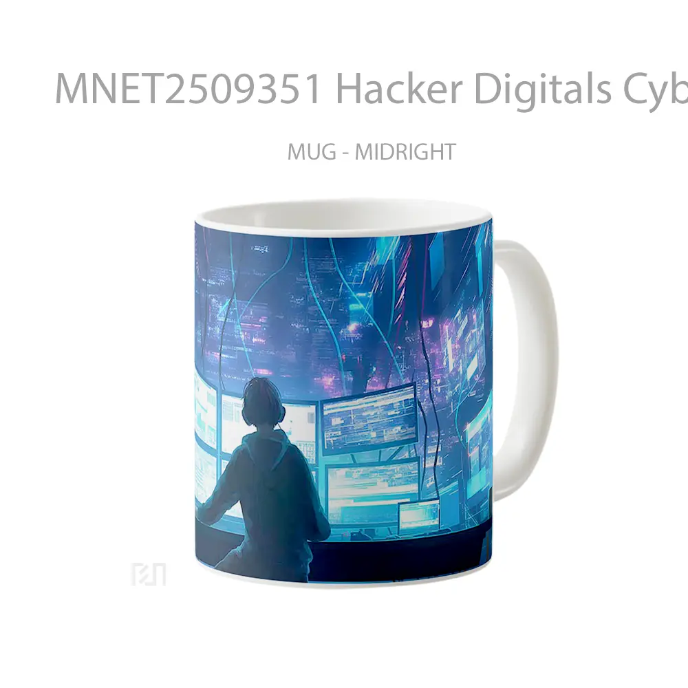 Hacker Digitals Cyberpunk Mug MNET2509351 - All-side / Desain