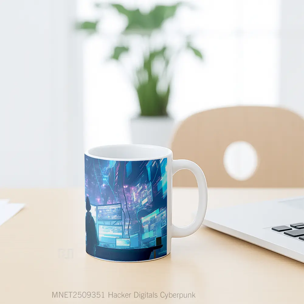 Hacker Digitals Cyberpunk Mug MNET2509351 - All-side / Desain
