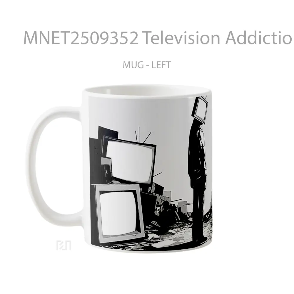 Television Addiction Surrounded Bys Mug MNET2509352 - All-side / Desain