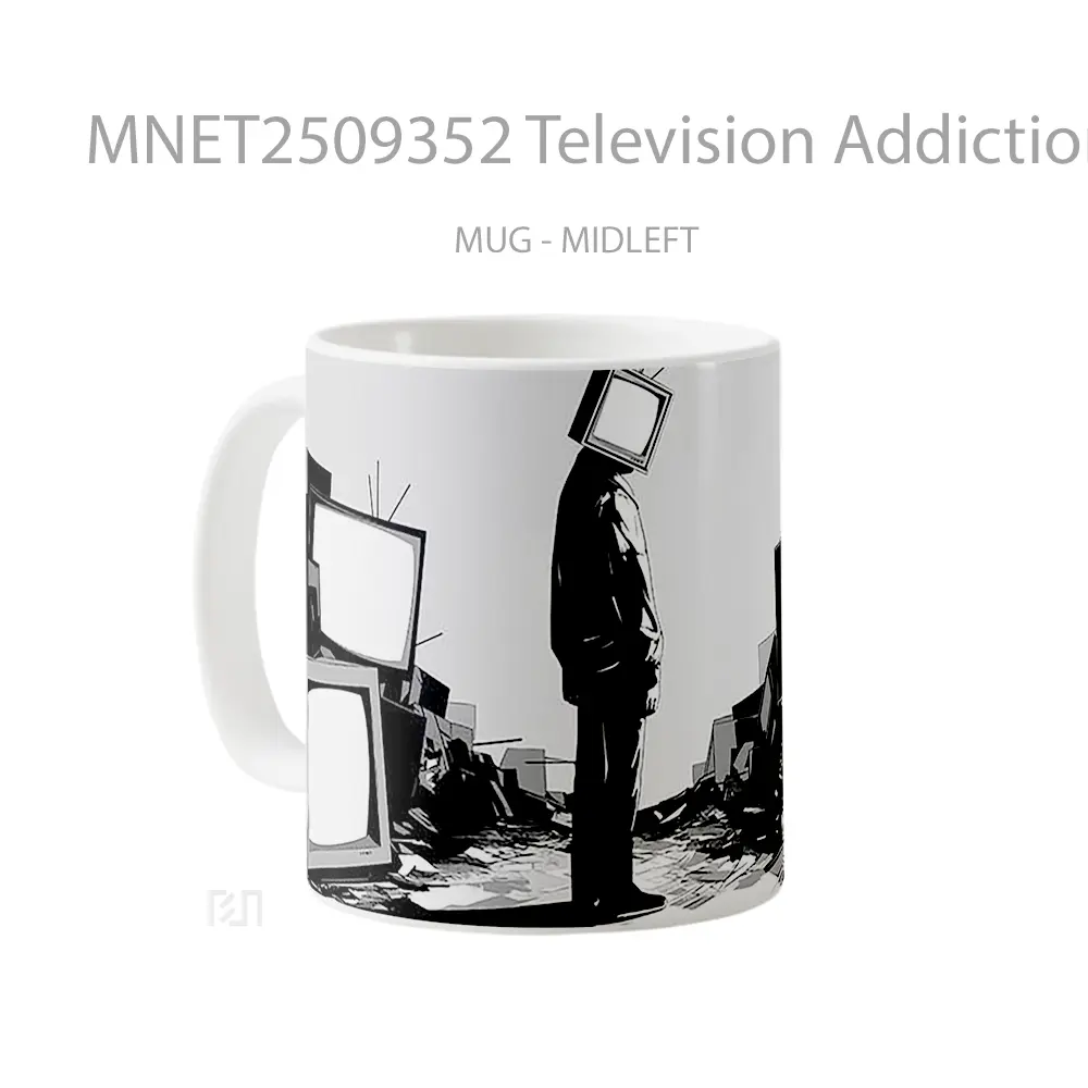 Television Addiction Surrounded Bys Mug MNET2509352 - All-side / Desain