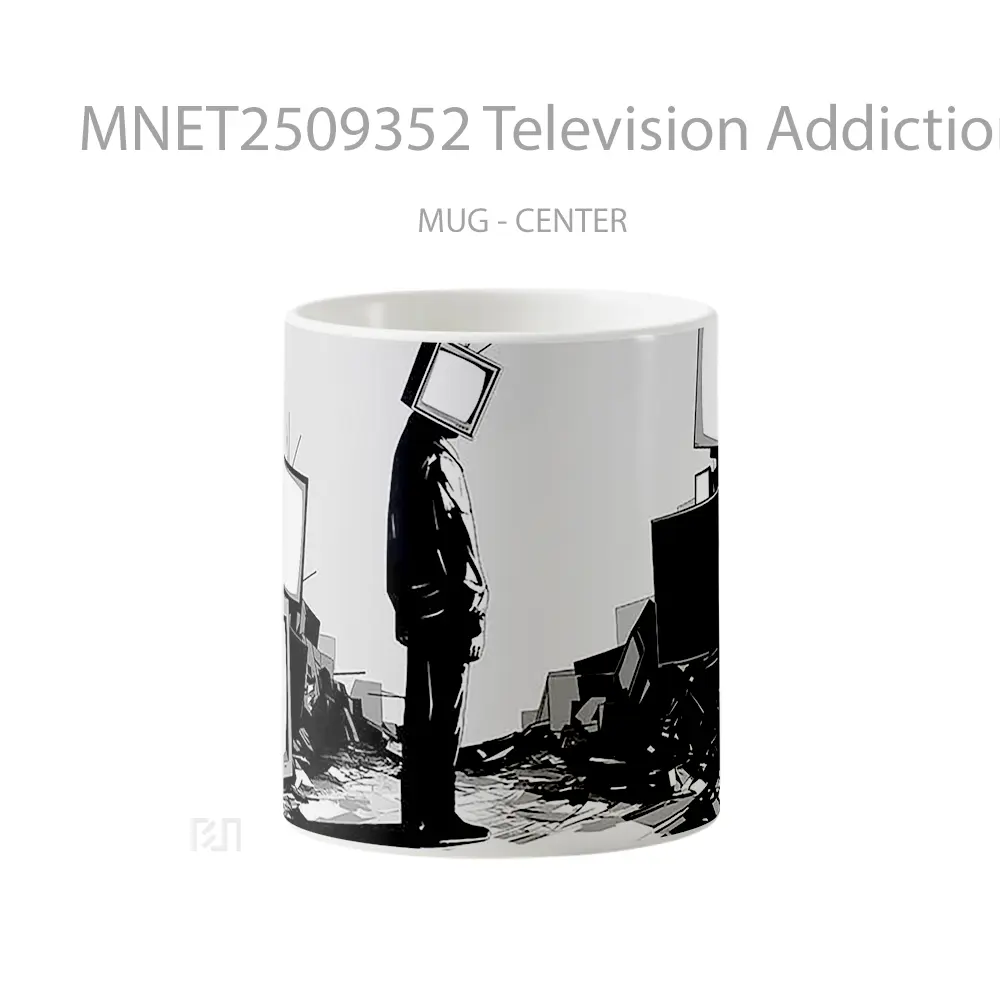 Television Addiction Surrounded Bys Mug MNET2509352 - All-side / Desain