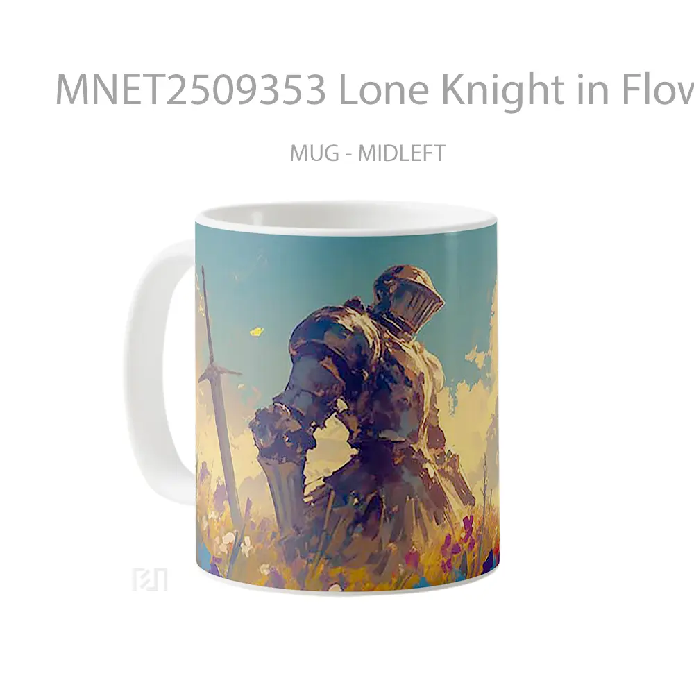 Lone Knight In Flower Field Mug MNET2509353 - All-side / Desain