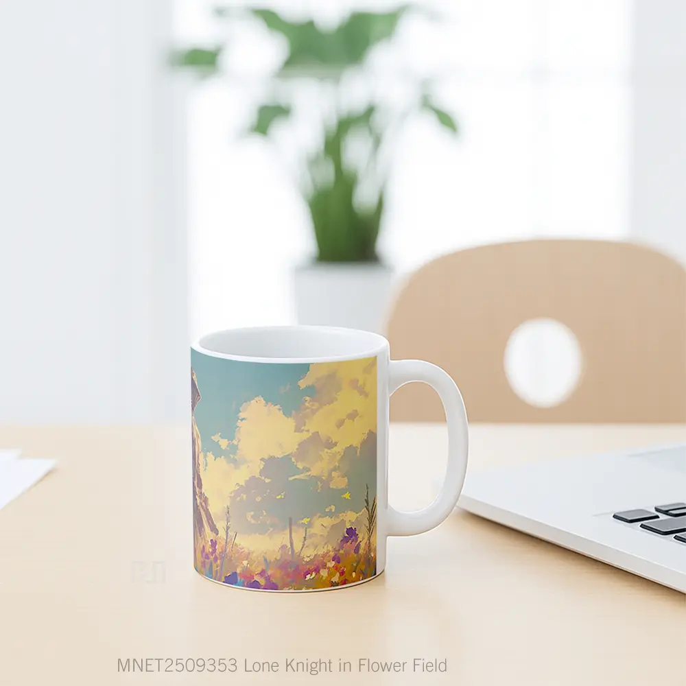 Lone Knight In Flower Field Mug MNET2509353 - All-side / Desain