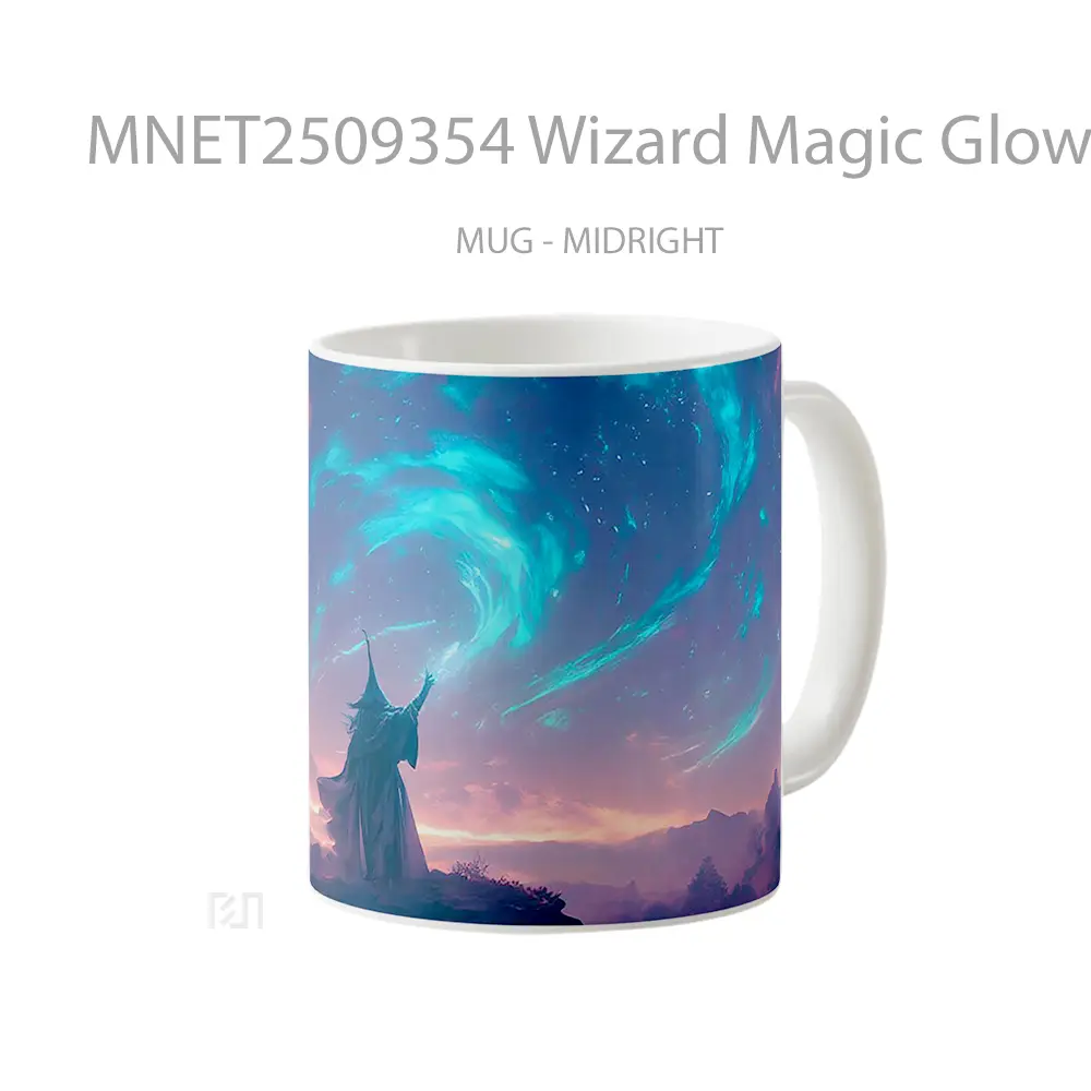 Wizard Magic Glow Mug MNET2509354 - All-side / Desain