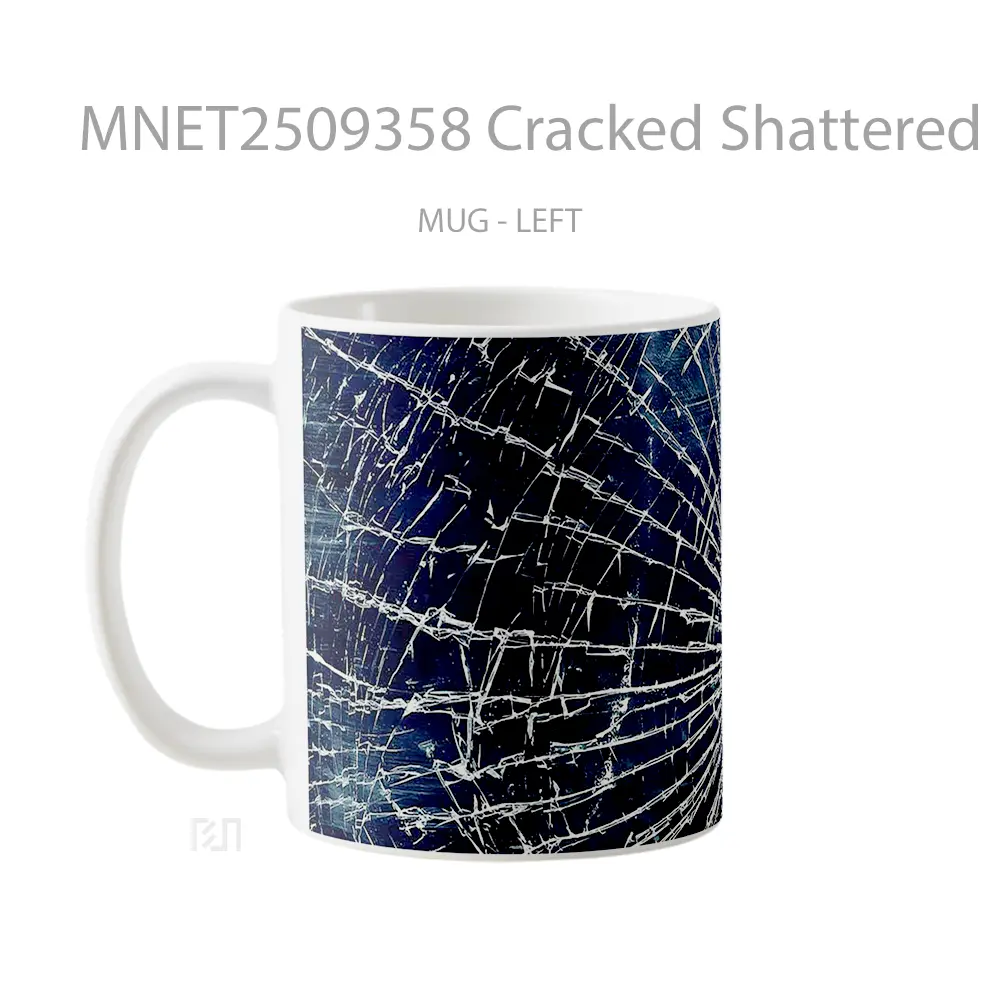 Cracked Shattered Effect Mug MNET2509358 - All-side / Desain