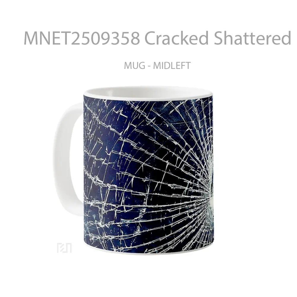 Cracked Shattered Effect Mug MNET2509358 - All-side / Desain