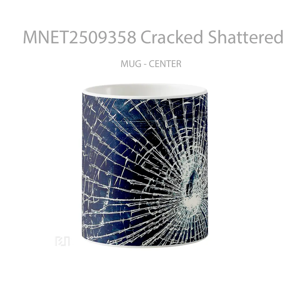 Cracked Shattered Effect Mug MNET2509358 - All-side / Desain
