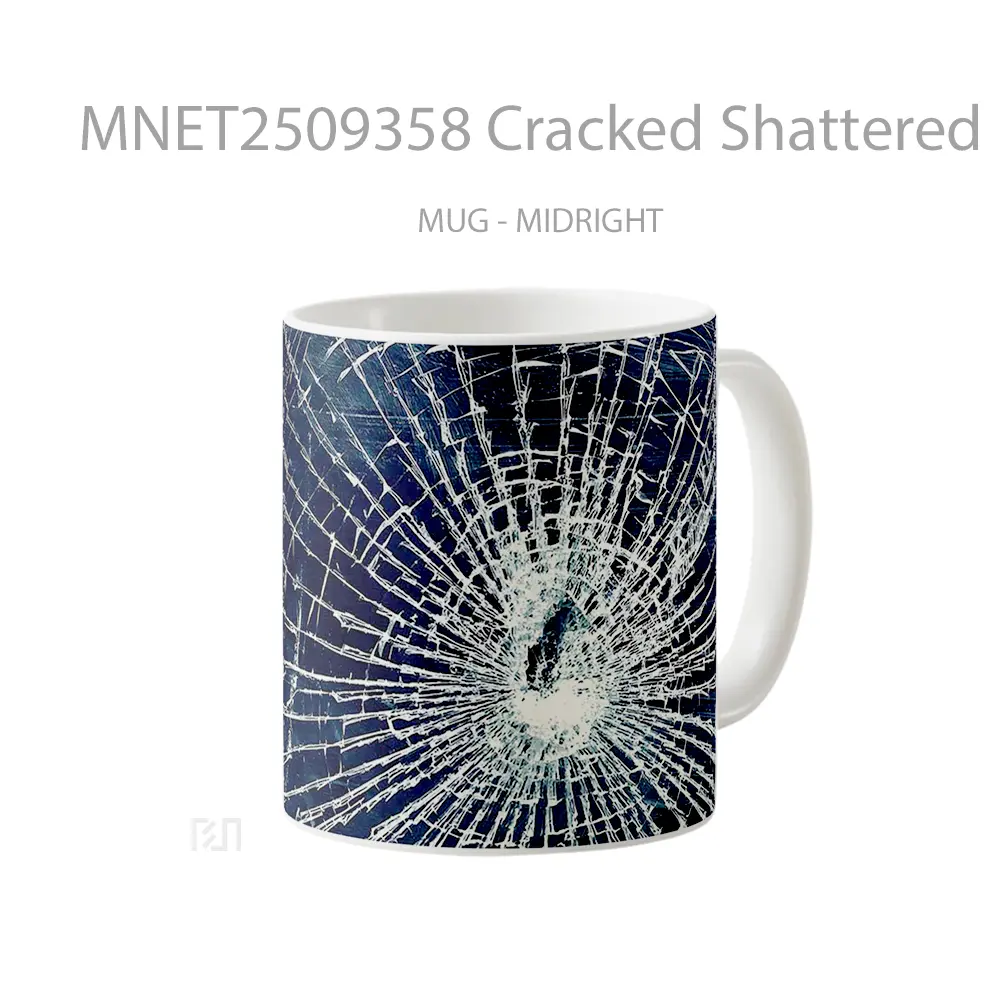 Cracked Shattered Effect Mug MNET2509358 - All-side / Desain