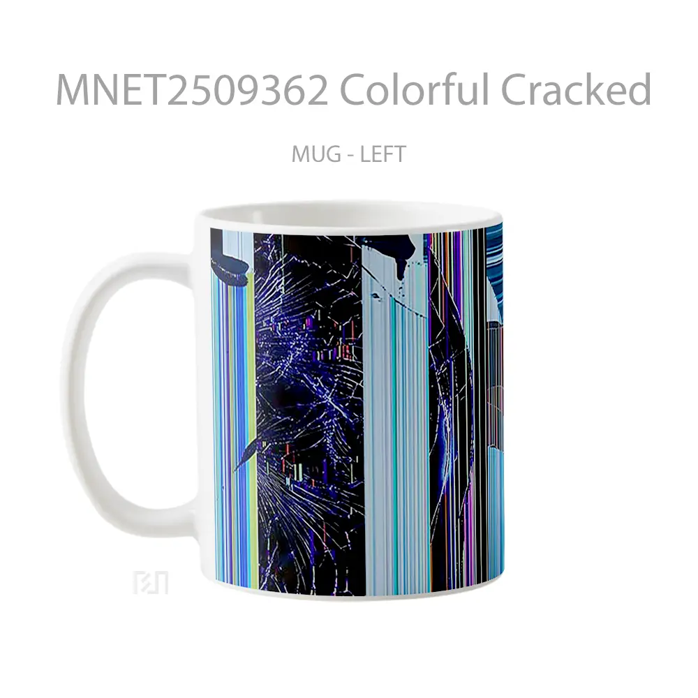 Colorful Cracked Mug MNET2509362 - All-side / Desain