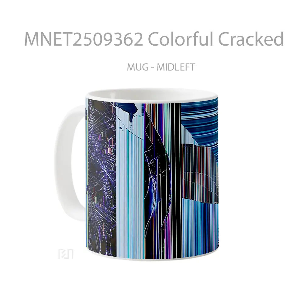 Colorful Cracked Mug MNET2509362 - All-side / Desain