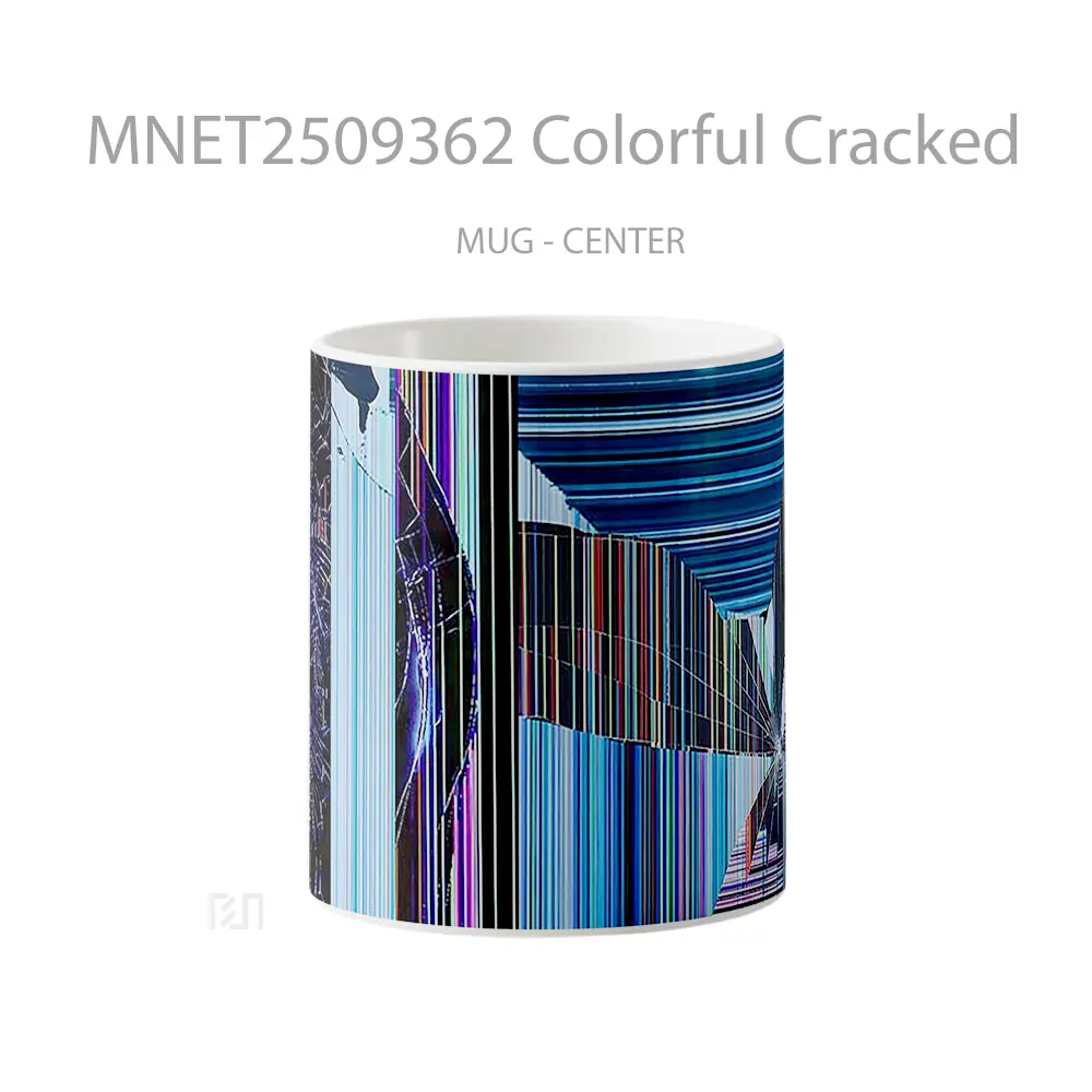 Colorful Cracked Mug MNET2509362 - All-side / Desain
