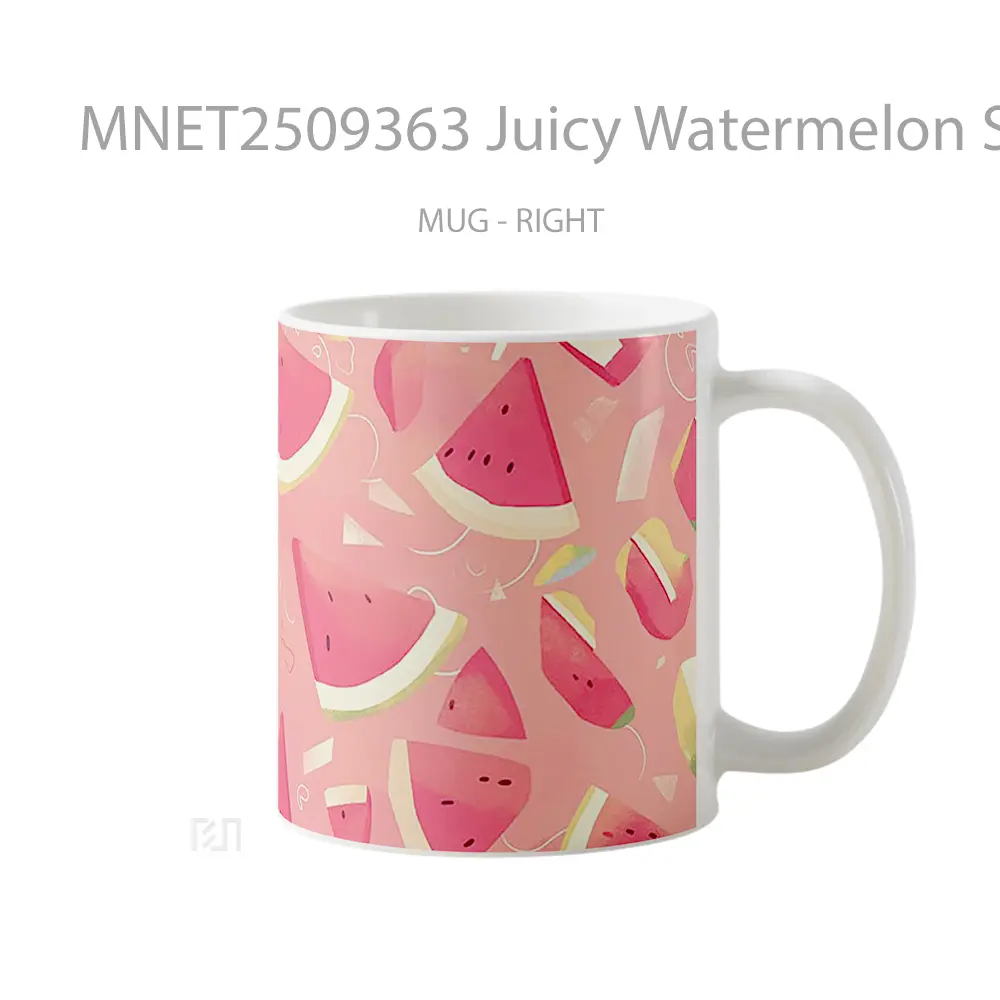 Juicy Watermelon Slices Pattern Mug MNET2509363