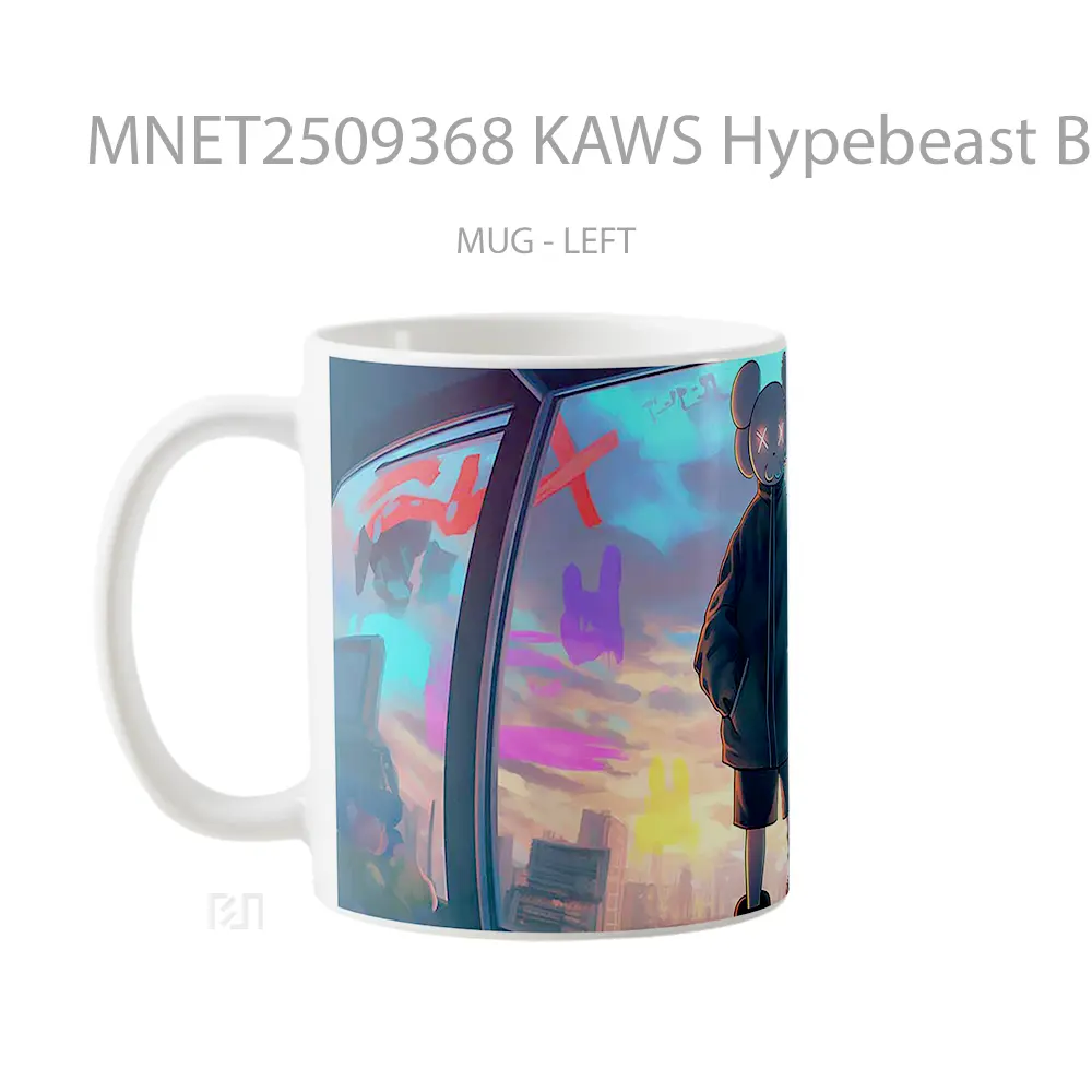 Kaws Hypebeast Blurred Neon Mug MNET2509368 - All-side / Desain