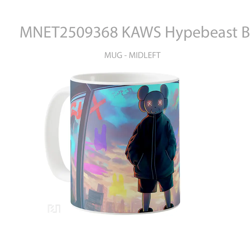 Kaws Hypebeast Blurred Neon Mug MNET2509368 - All-side / Desain