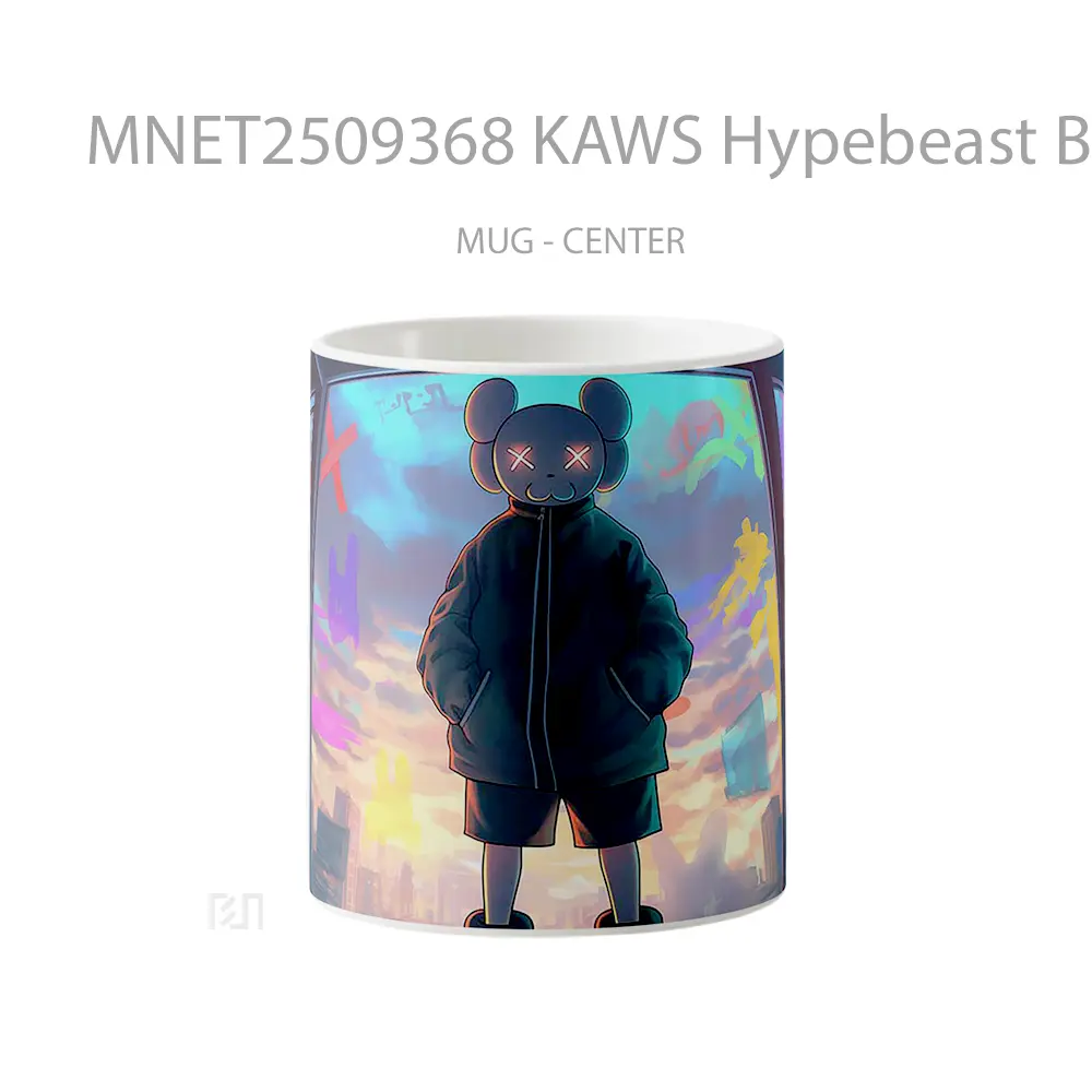 Kaws Hypebeast Blurred Neon Mug MNET2509368 - All-side / Desain
