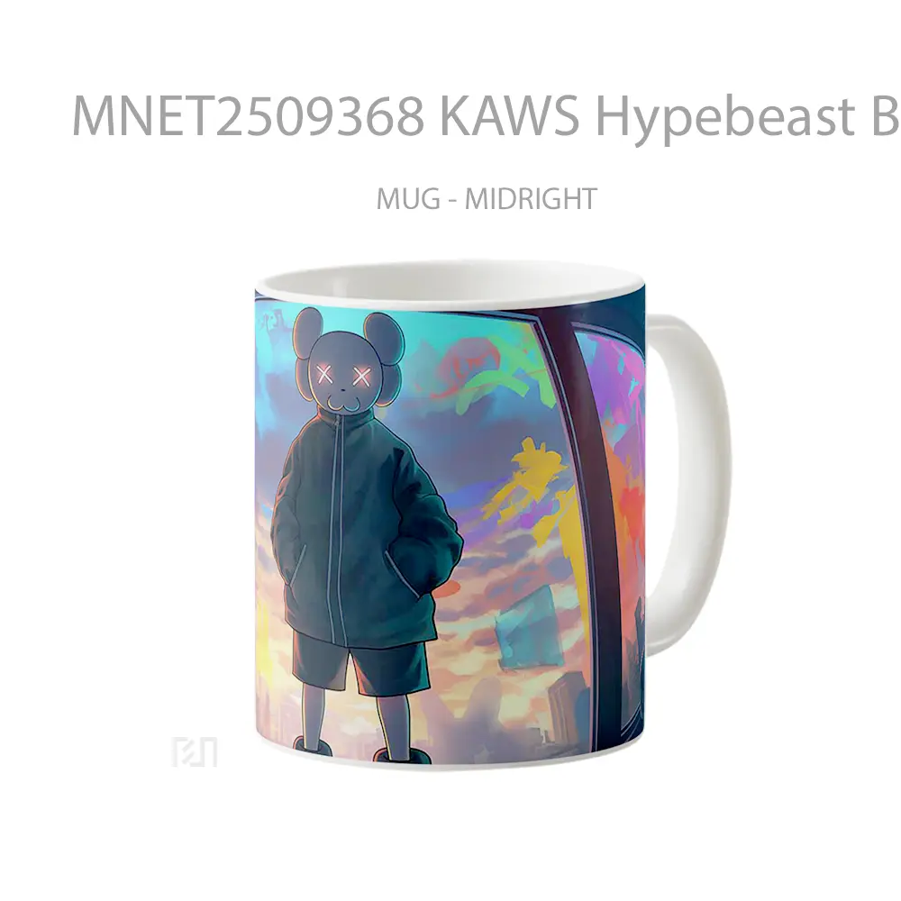 Kaws Hypebeast Blurred Neon Mug MNET2509368 - All-side / Desain