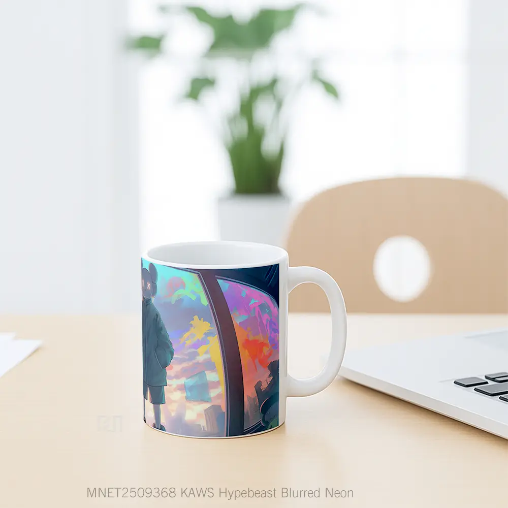 Kaws Hypebeast Blurred Neon Mug MNET2509368 - All-side / Desain