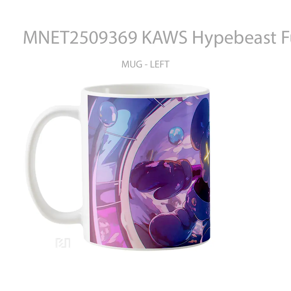 Kaws Hypebeast Futuristic Vibes Neon Lights Mug MNET2509369 - All-side / Desain